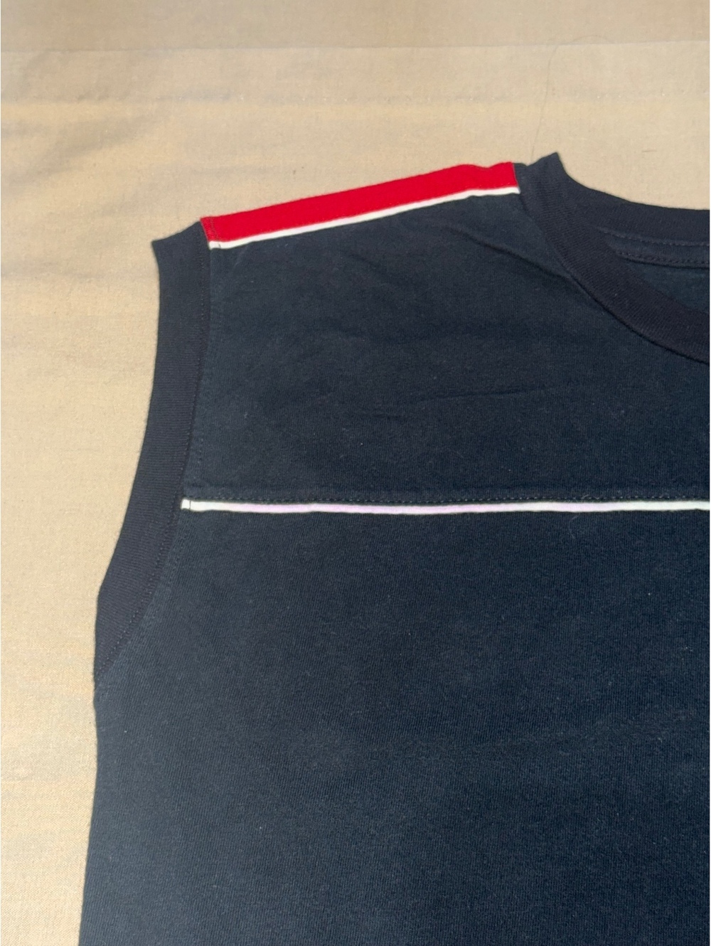 Vintage Monaco Grand Prix Embroidered Sleeveless Racing Shirt Black Medium - Picture 4 of 5